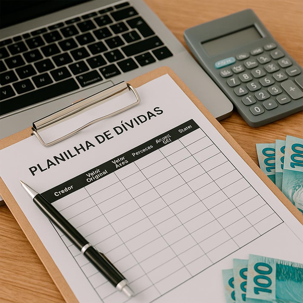 Planilha de Dividas - Dicas de Finanças Online